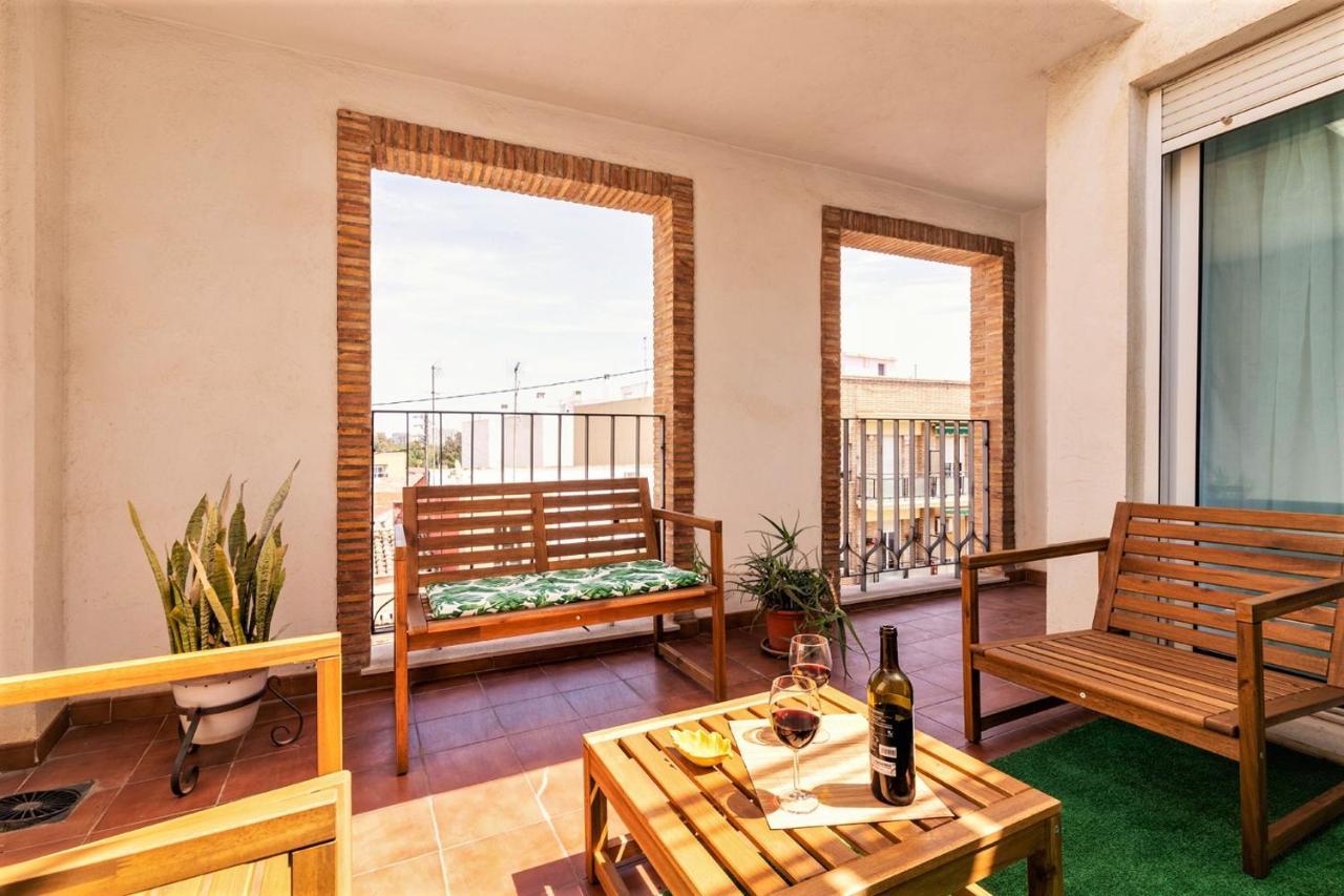 Penthouse Duplex In A 4 Floors Spanish House -8 Min To Center By Metro 발렌시아 외부 사진