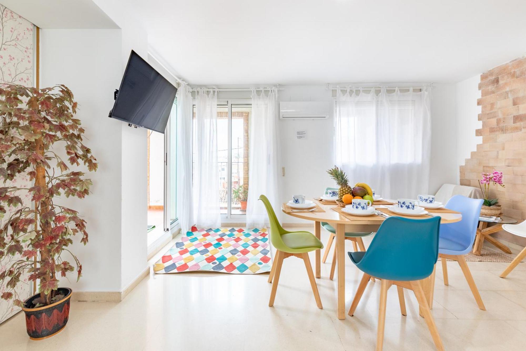 Penthouse Duplex In A 4 Floors Spanish House -8 Min To Center By Metro 발렌시아 외부 사진